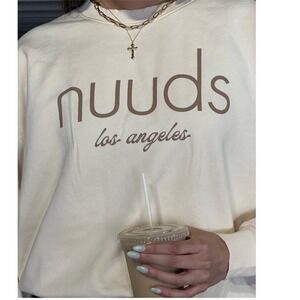 Nuuds Logo Oversized Crewneck Sweatshirt Size Small‎